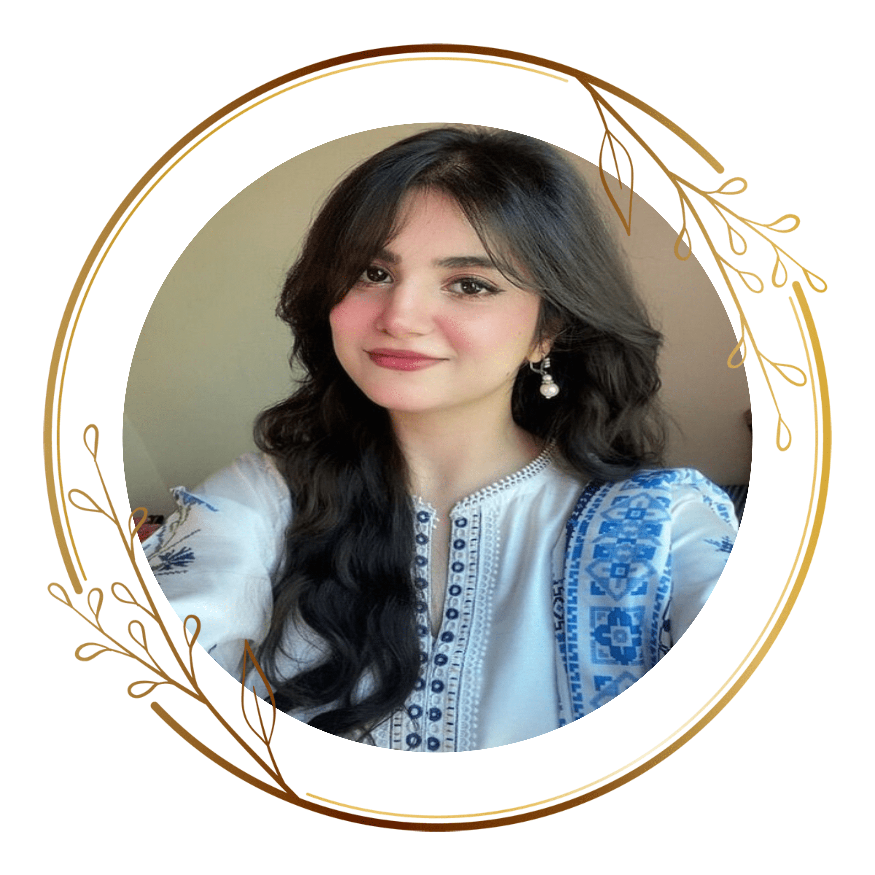 Aesthetic floral frame example